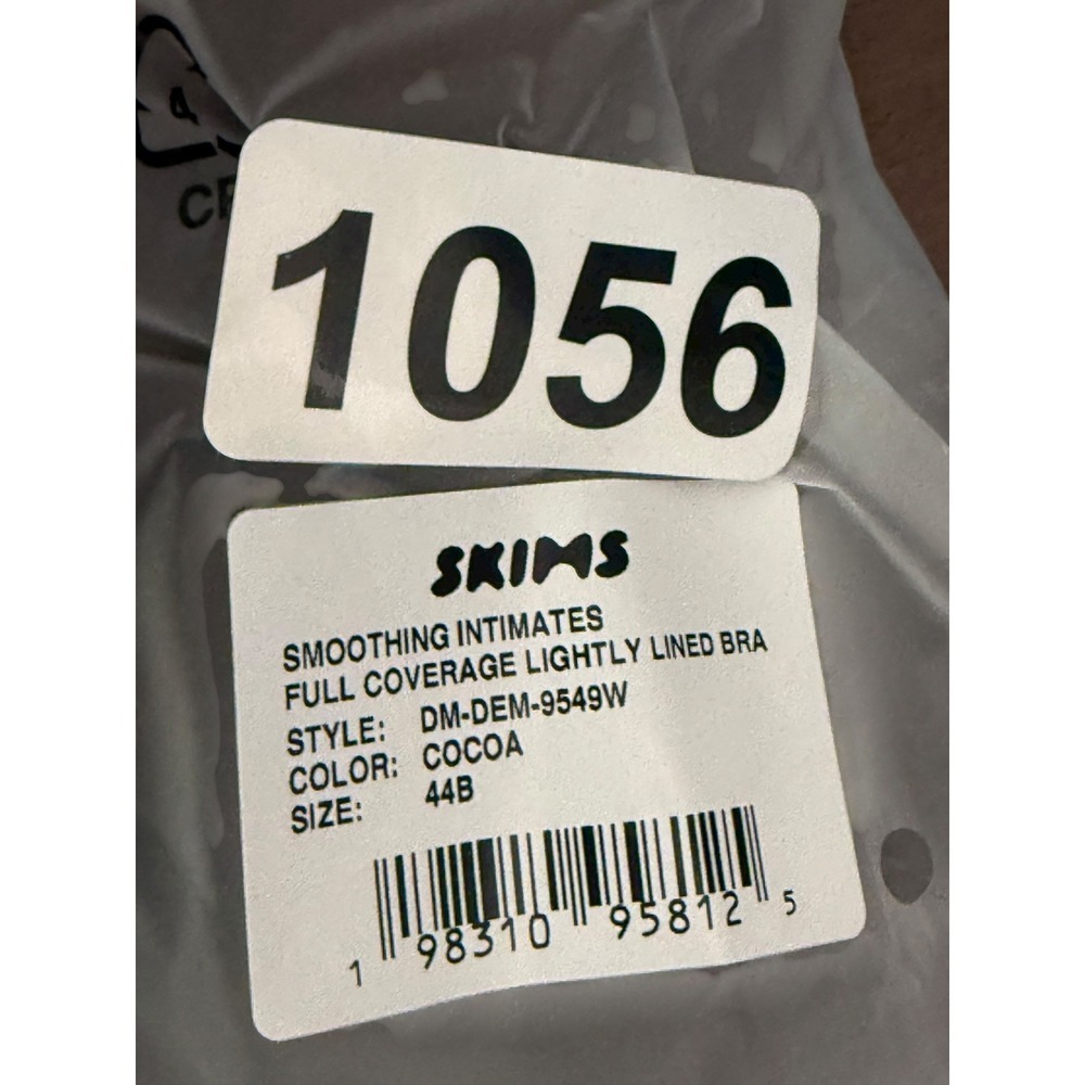 SKIMS Full Coverage Smoothing Bra 44B Cocoa NWT - Picture 8 of 8